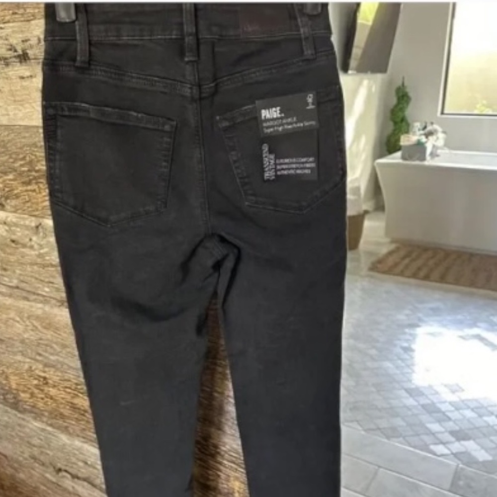 PAIGE Margot Super High Rise Skinny Jeans Midnight Star Size 24 NEW - Picture 7 of 10